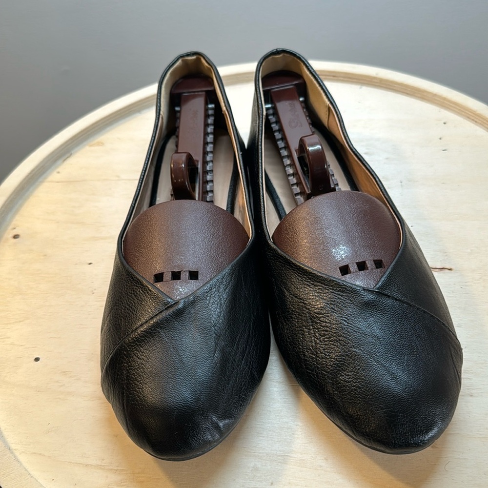 Black Round Toe Flat Ballet Shoes Size 7